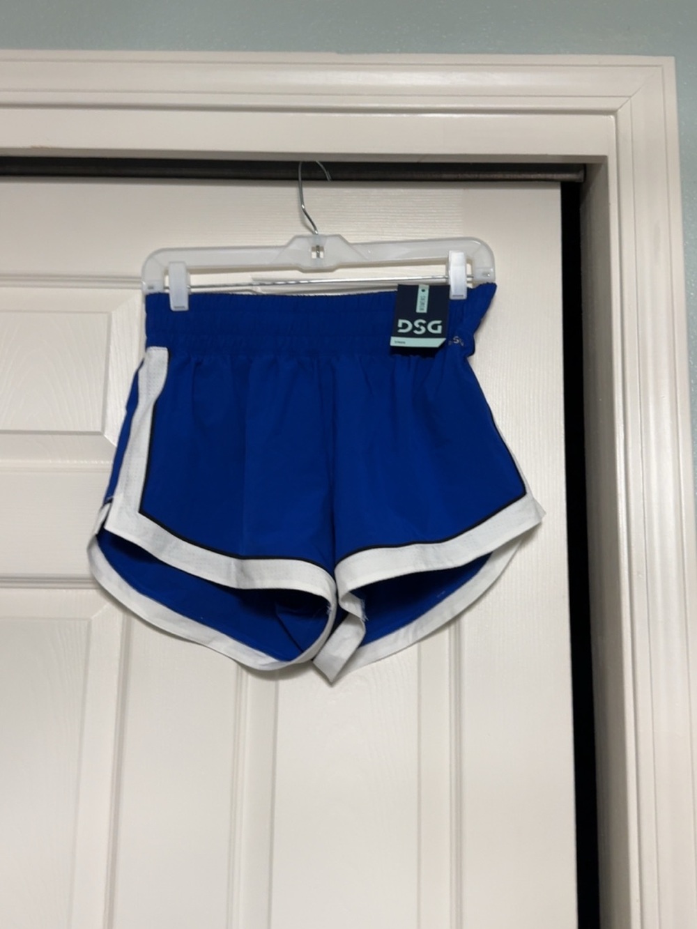 DSG Women's Cobalt Blue Athletic Shorts with White Trim